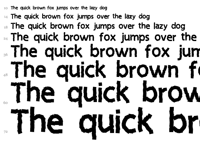 Sticky Notes font waterfall